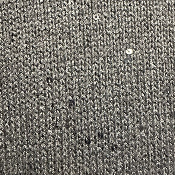 Brunello Cucinelli Cashmere Silk Cardigan Size XXL Gray Sequin Quiet Luxury - Picture 11 of 11